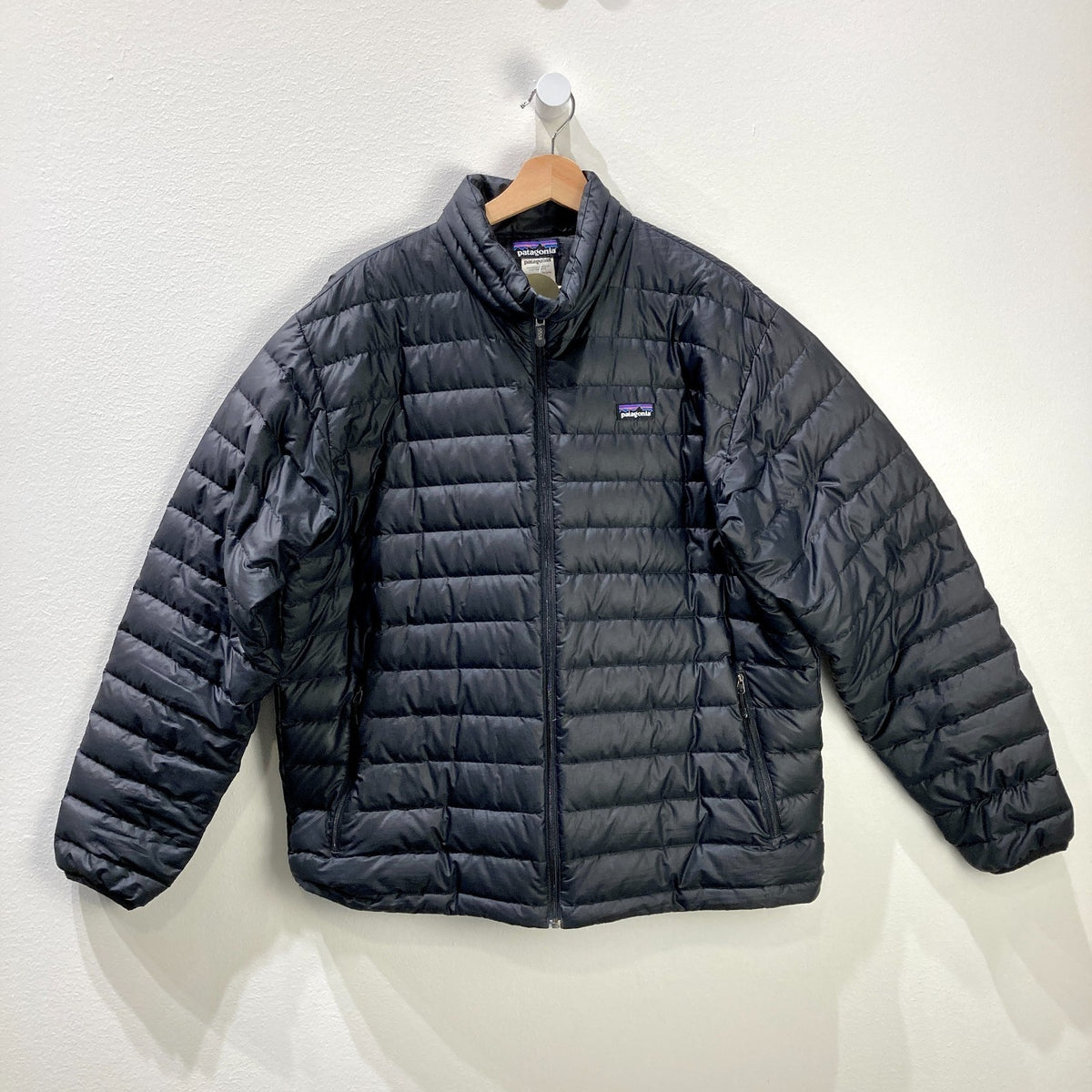 Patagonia Black Polyfill Down Sweater Jacket - Mens L - 0730EL