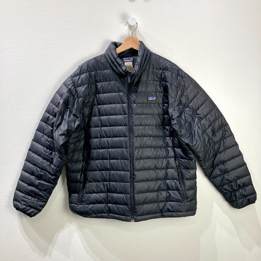 Patagonia Black Polyfill Down Sweater Jacket - Mens L - 0730EL