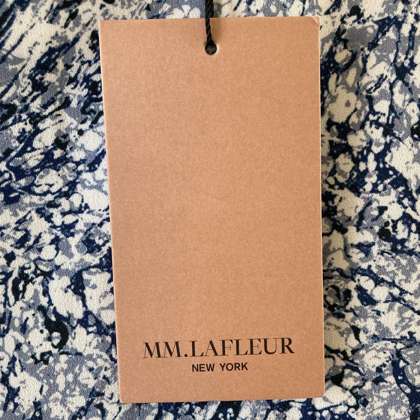 14 - M.M. Lafleur Indigo Marble Print NEW Sarah 7.0 Sleeveless Dress 0416JW