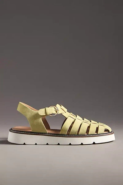 Anthropologie $125 Lime Green Fisherman Sandals w/ Box - Size 9 - NEW - 0327SM