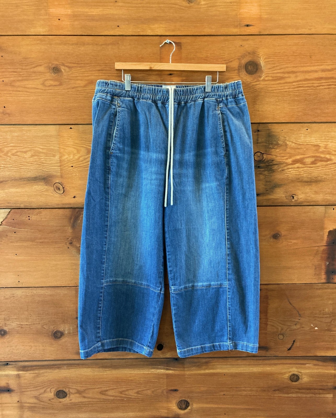 Pilcro Anthropologie Izzie Relaxed Pull-On Barrel Jeans - Size 1X - 1206HP