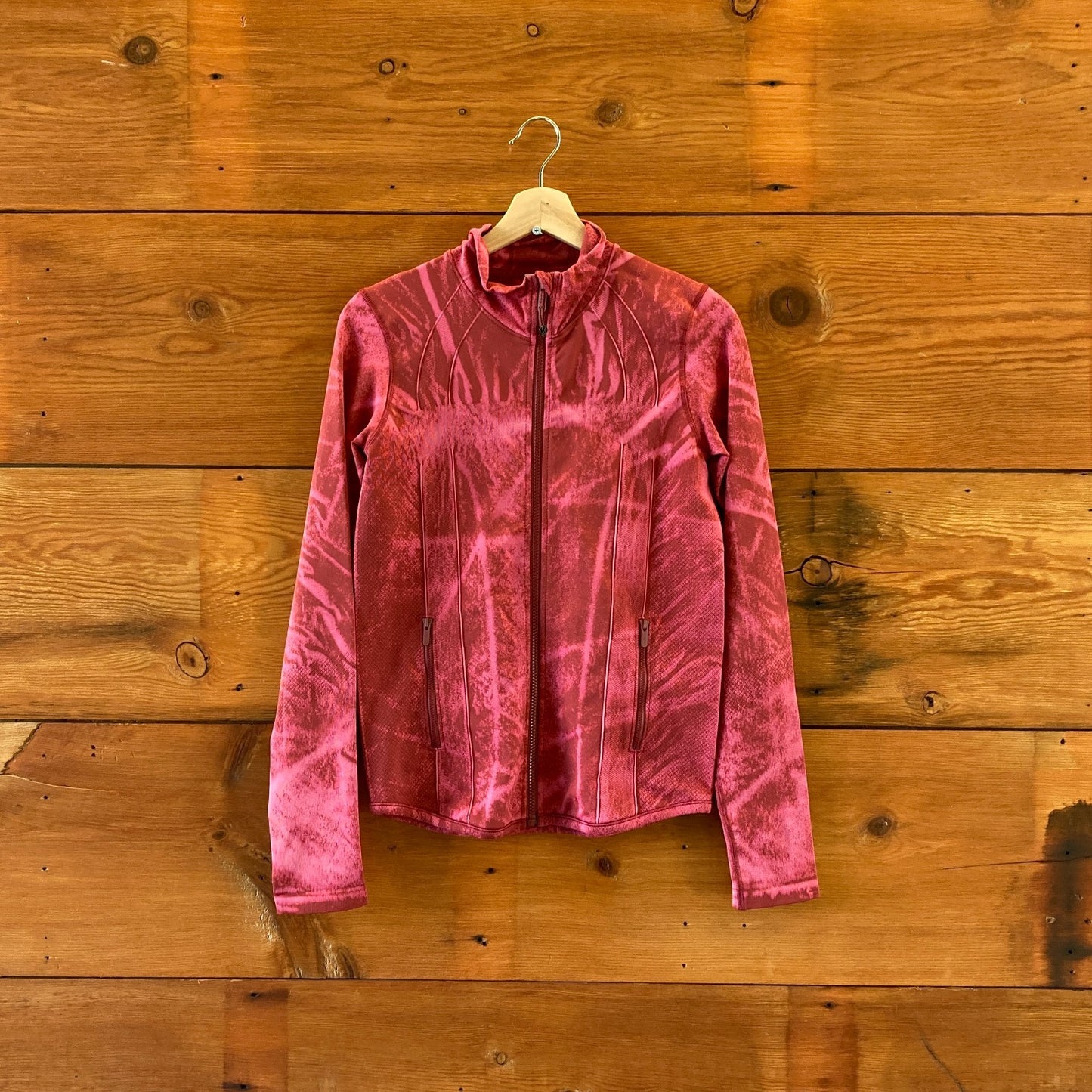 8 - Lululemon $128 Red Stone Wash Ebb to Street Zip Up Define Jacket 0205FW