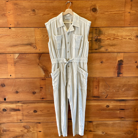 Rowan Bone Lincoln Muscle Tank Jumpsuit - Size M - 1022SW