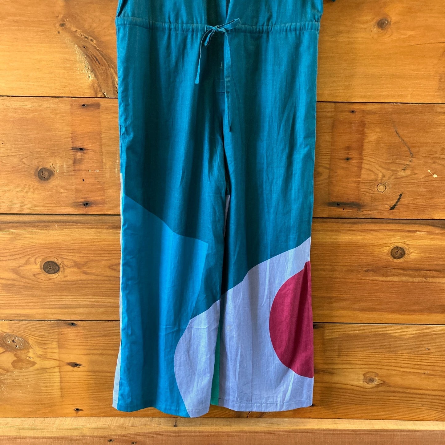 The Kit $158 Ocean Cut Paper Issa Short Sleeve Jumpsuit - Size L - 0510BN