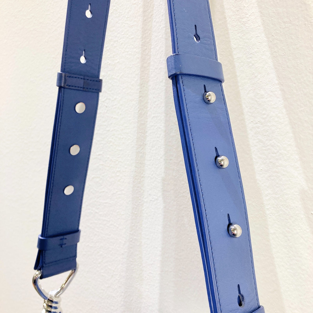 Allsaints Cornflower Blue Leather Captain Flap Crossbody Purse Bag - 0102ST