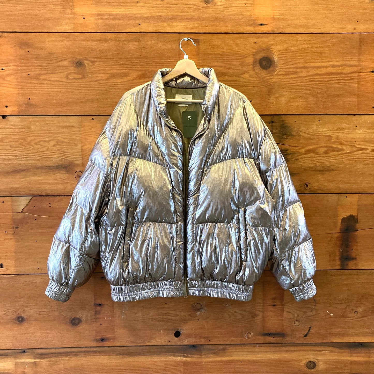 42 / XL - Isabel Marant Etoile Metallic Kristen Puffer Jacket Winter Coat 1107VL