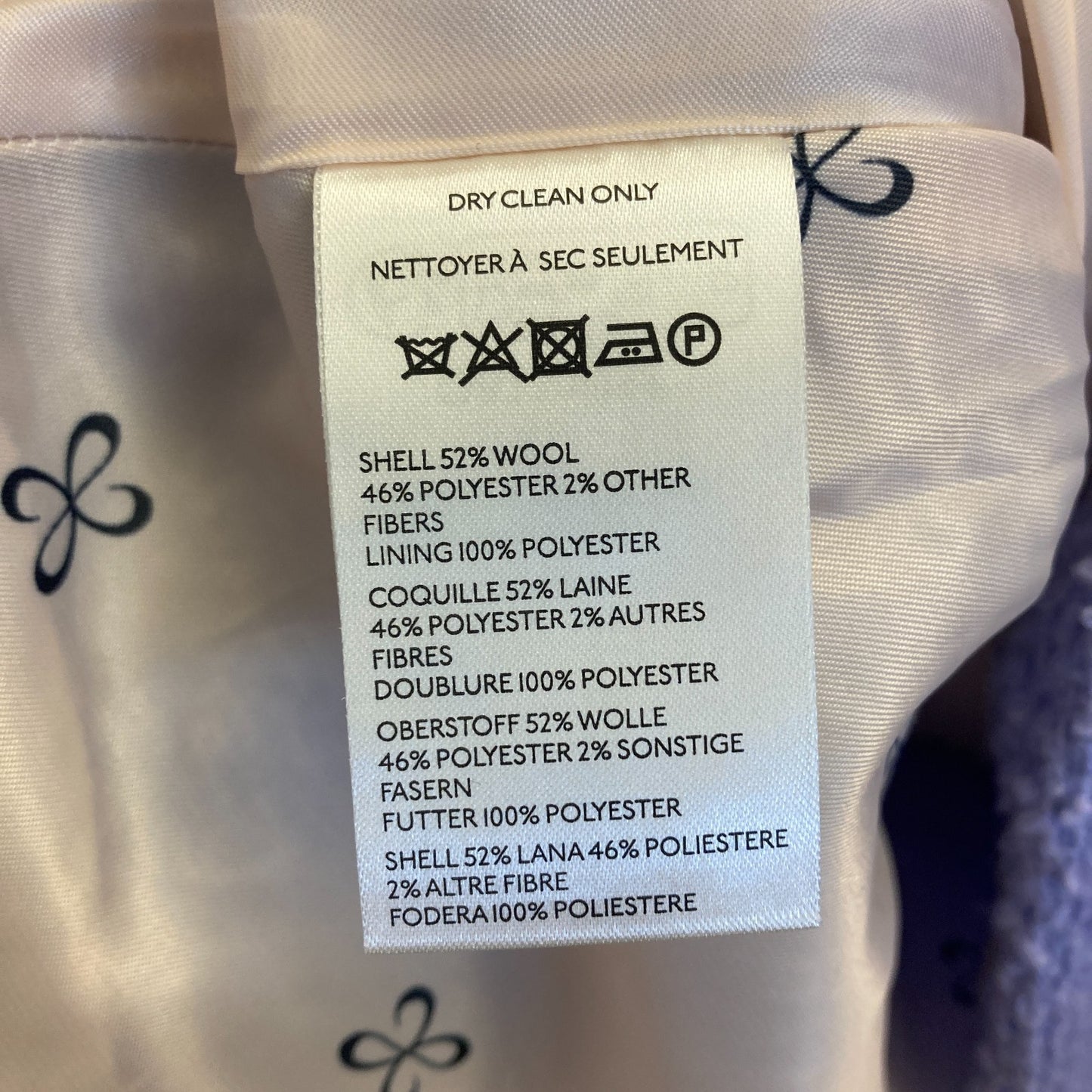 M - Maeve Anthropologie Lavender NEW $198 Wool Blend Drop-Waist Coat 0715DP