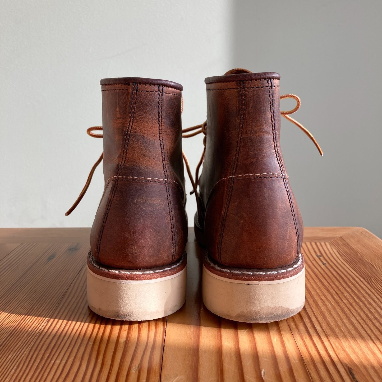 36 / 6 - Red Wing Brown Rough & Tough Leather Heritage Classic Moc Boots 0312IG