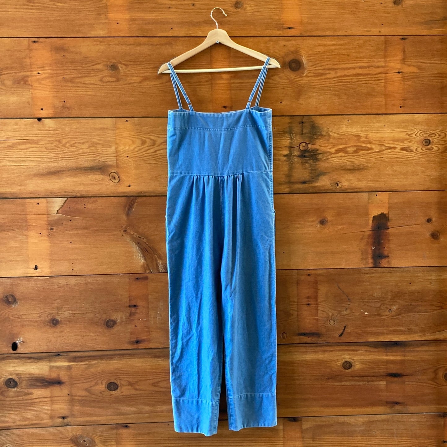 Caron Callahan $415 Faded Indigo Twill Bethany Jumpsuit - Size S - 1215RJ
