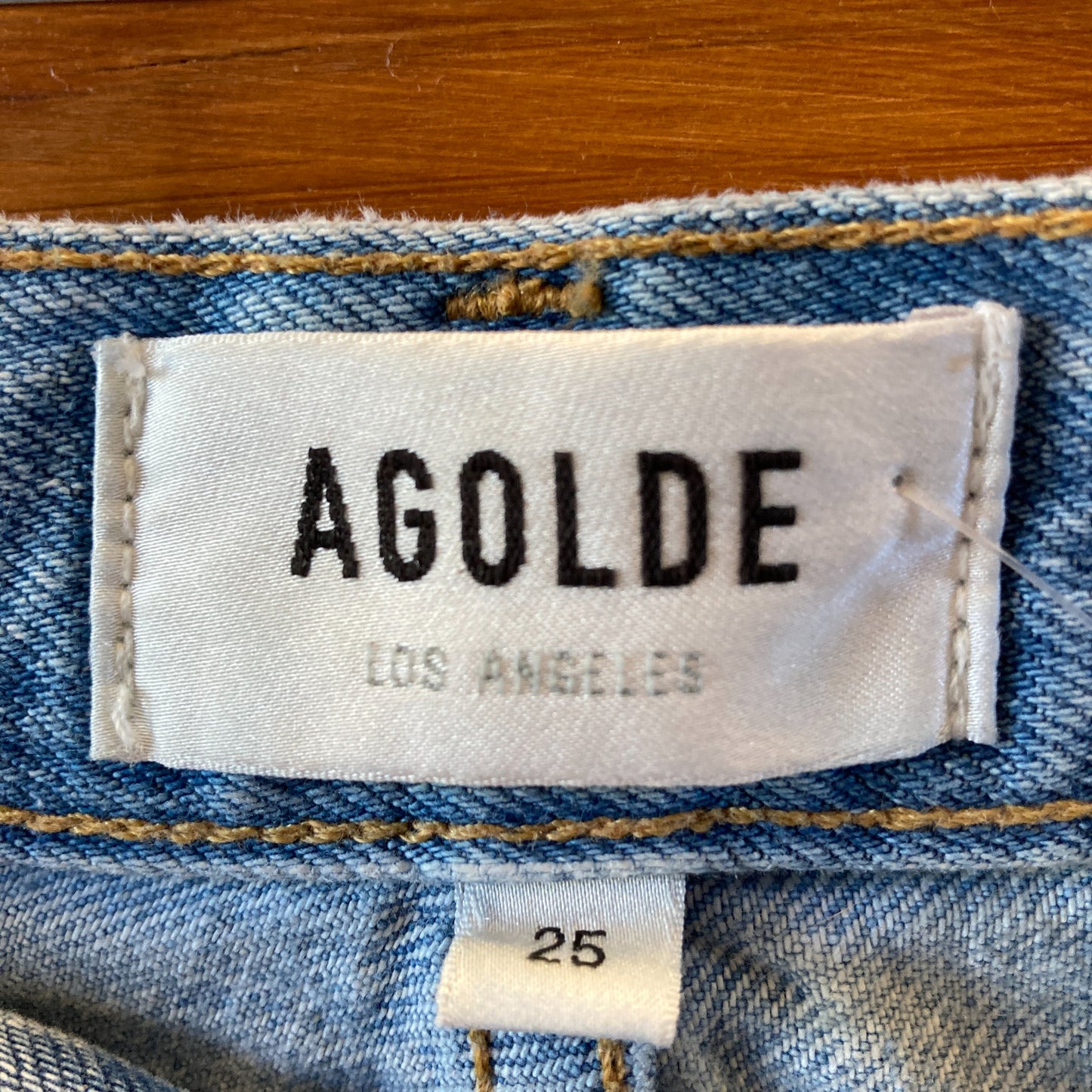 AGOLDE $198 Criss Cross Upsized Button Front Relaxed Jeans - Size 25 - 0607AB