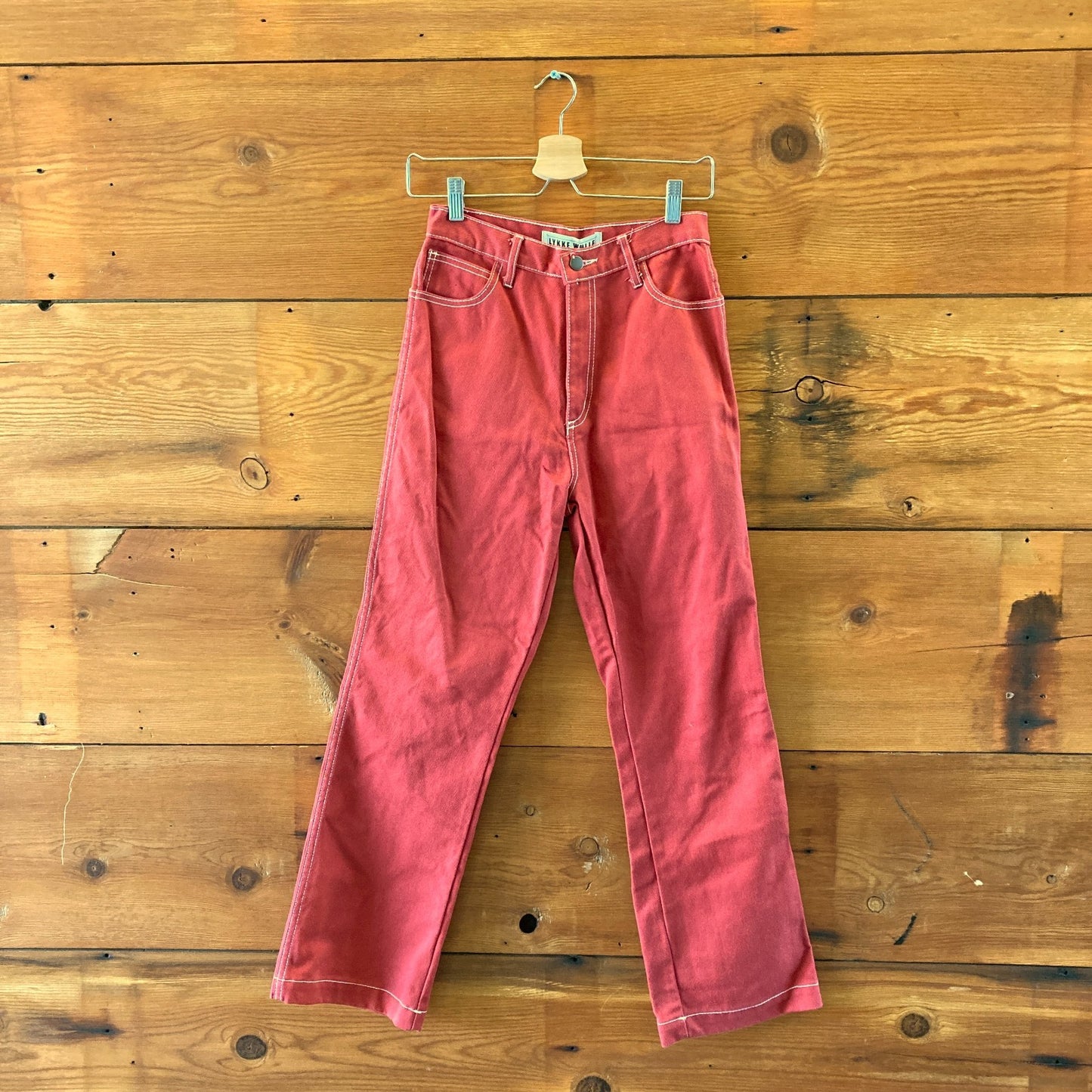 Lykke Wullf Red Freya High Rise Cowgirl Jeans - Size 4 - 0312IG