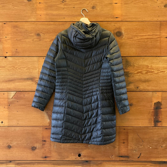 M - Mountain Hardwear Black Nitrous Hooded Down Parka Puffer Jacket 0409BB