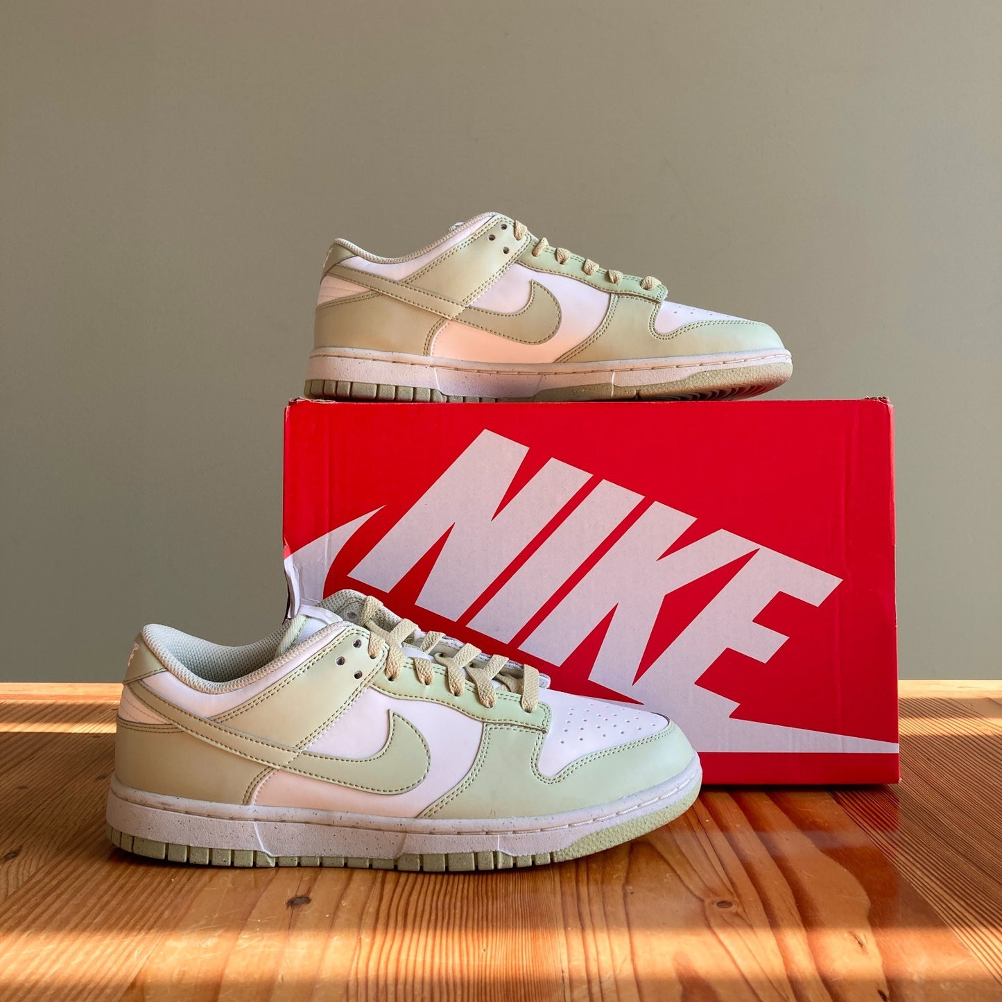 10 - Nike Green & White Dunk Low Next Nature HF5384-300 Shoes NEW w/ Box 0121MB