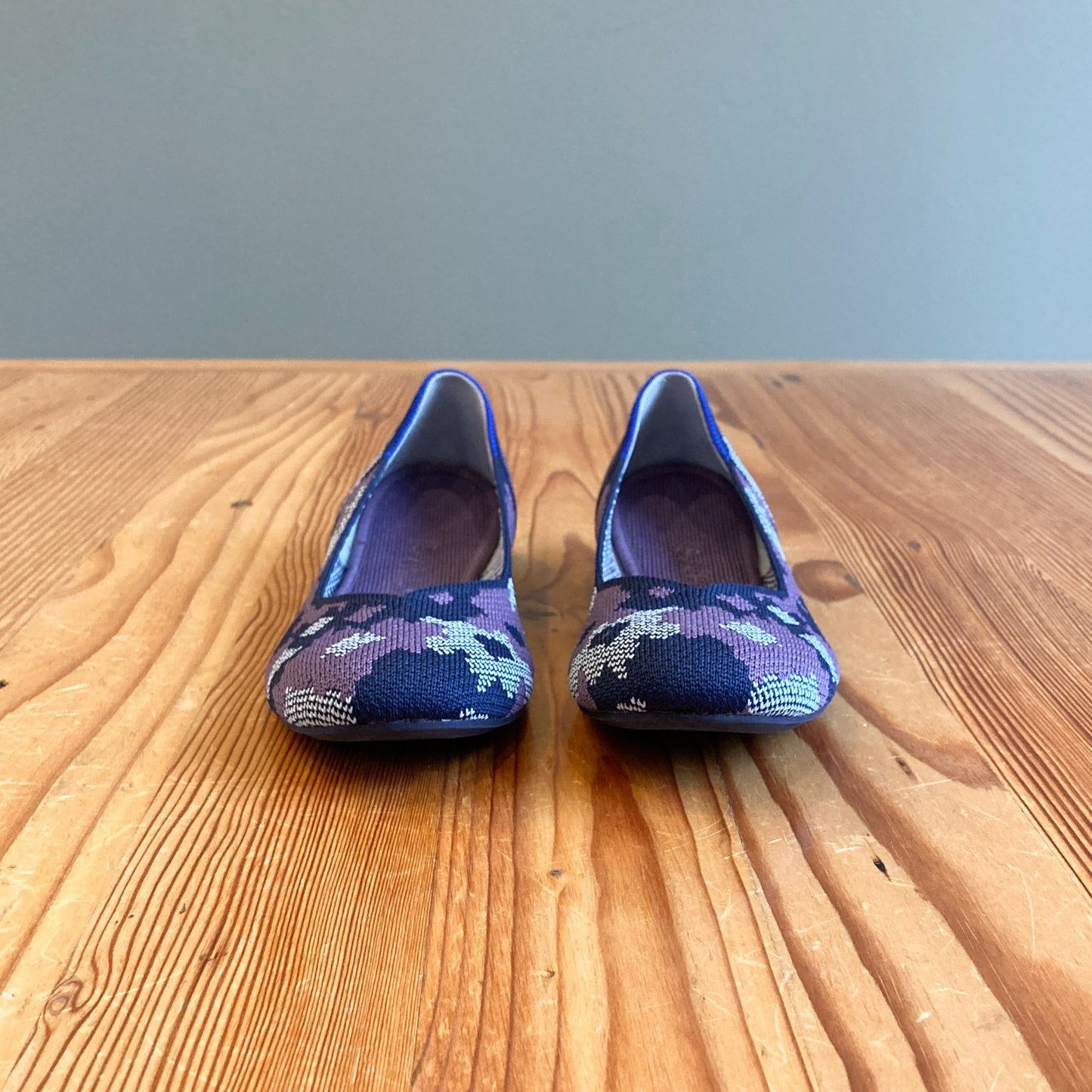 6 - Rothy's Violet Botanicamo Purple Camo The Flat Ballet Shoes 1107MJ
