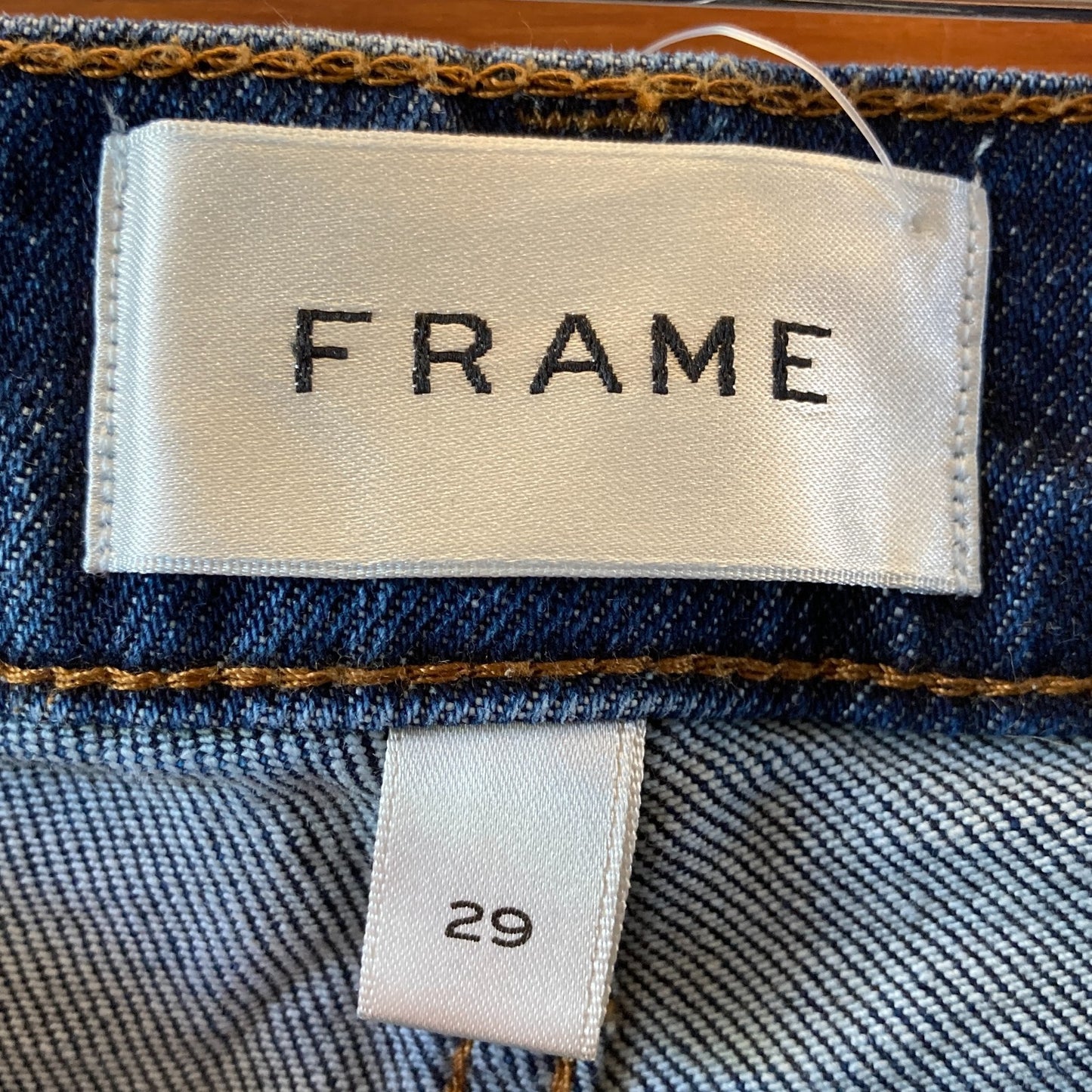 Frame Dark Taboo Wash The Borrowed Straight Leg Jeans - Size 29 - 4427SC