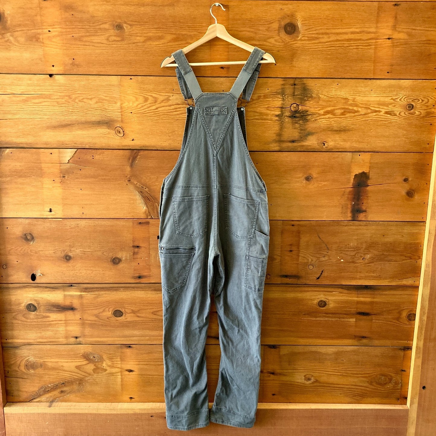 Dovetail Gray Canvas Freshly Reinforced Knees Overalls - Size 12 / 32 - 1209SH