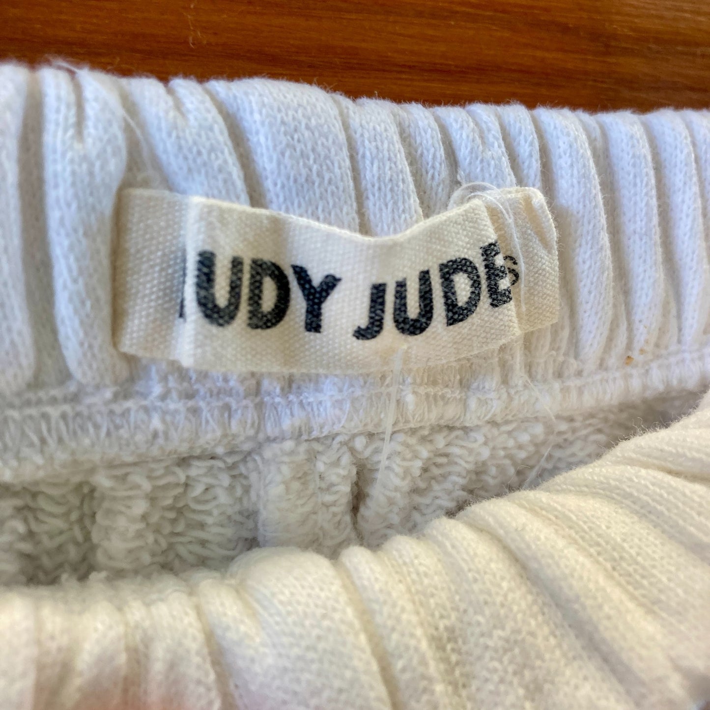 Rudy Jude White Jogger Organic Cotton Gardener Sweatpants - Size S - 0312IG