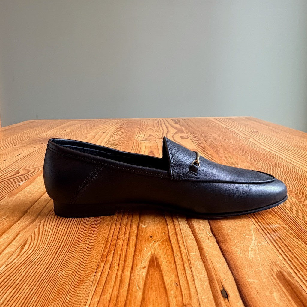 Nisolo $228 Black Leather Lucy Loafers Shoes - Size 10 - NEW - 0815CJ