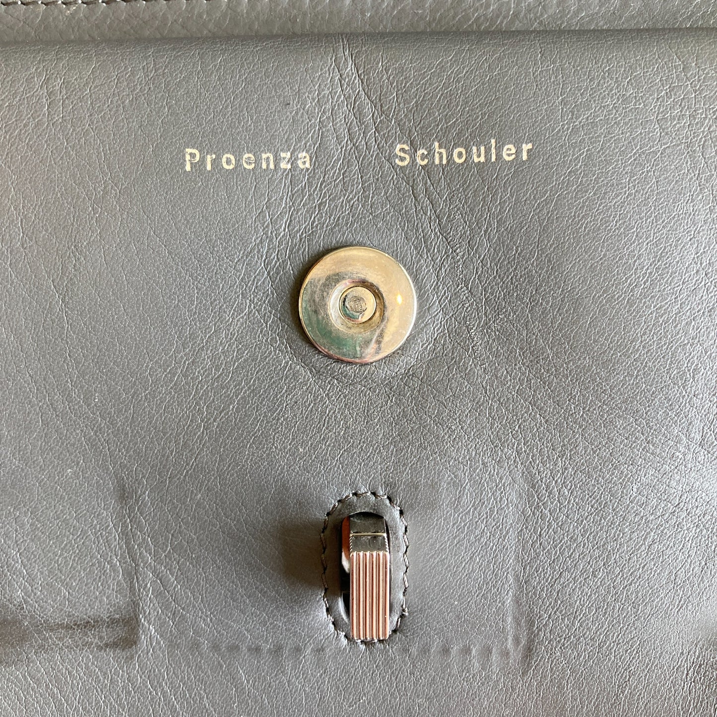 Proenza Schouler Gray PS11 Classic Turn Lock Shoulder Bag - 0816MS