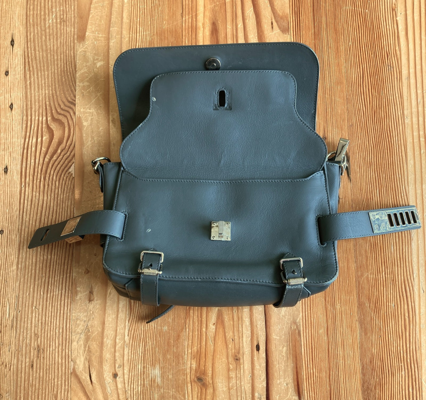 Proenza Schouler Gray PS11 Classic Turn Lock Shoulder Bag - 0816MS