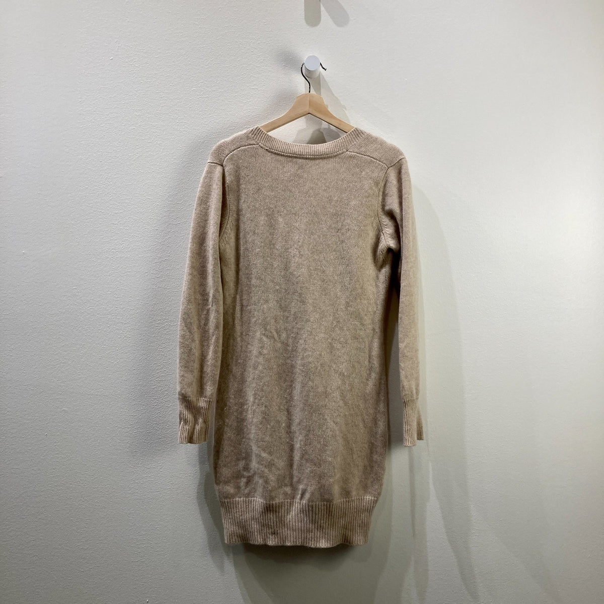 Patagonia Pale Khaki Cashmere Sweater Coat *light pilling - Size S - 0606RO