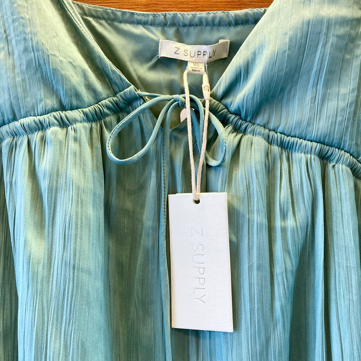 Z Supply NEW $99 Sea Pine Manon Satin Maxi Dress - Size XS - 0313SH