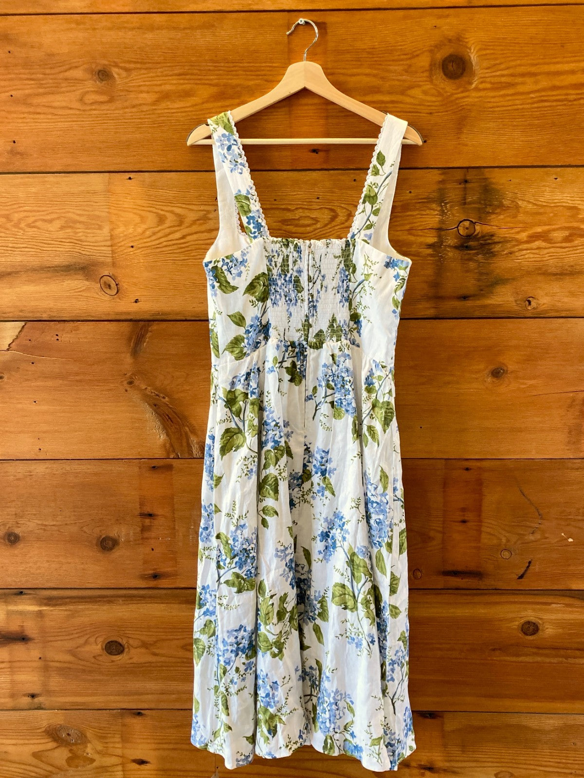 reformation blue and white dress Floral Riviera Tagliatelle Linen pearl buttons down the Current Obsessions Reviewing a LEGEND!: Black Size:S (UK 8)