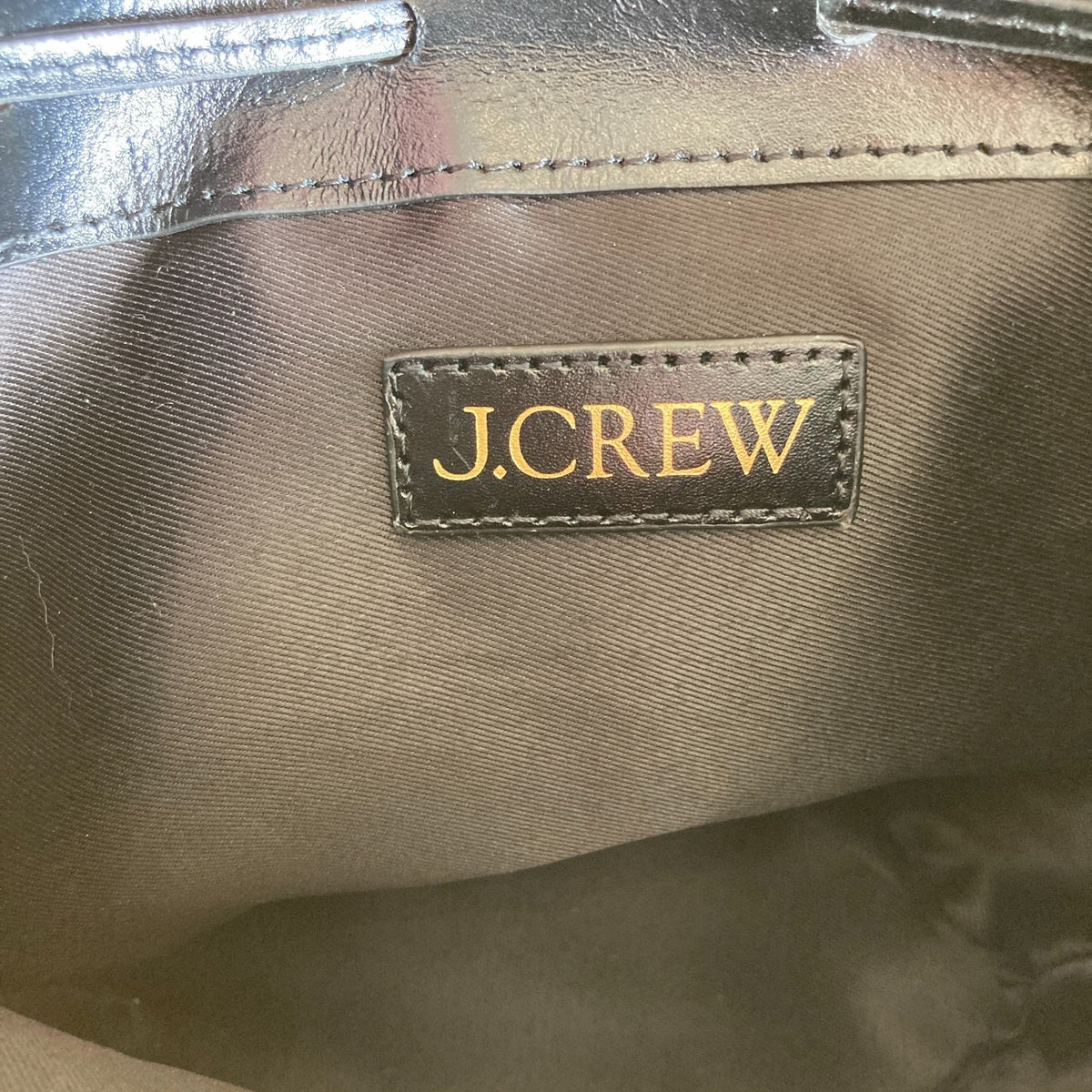 J Crew Black Italian Leather Small Backpack Bag - 0920PW
