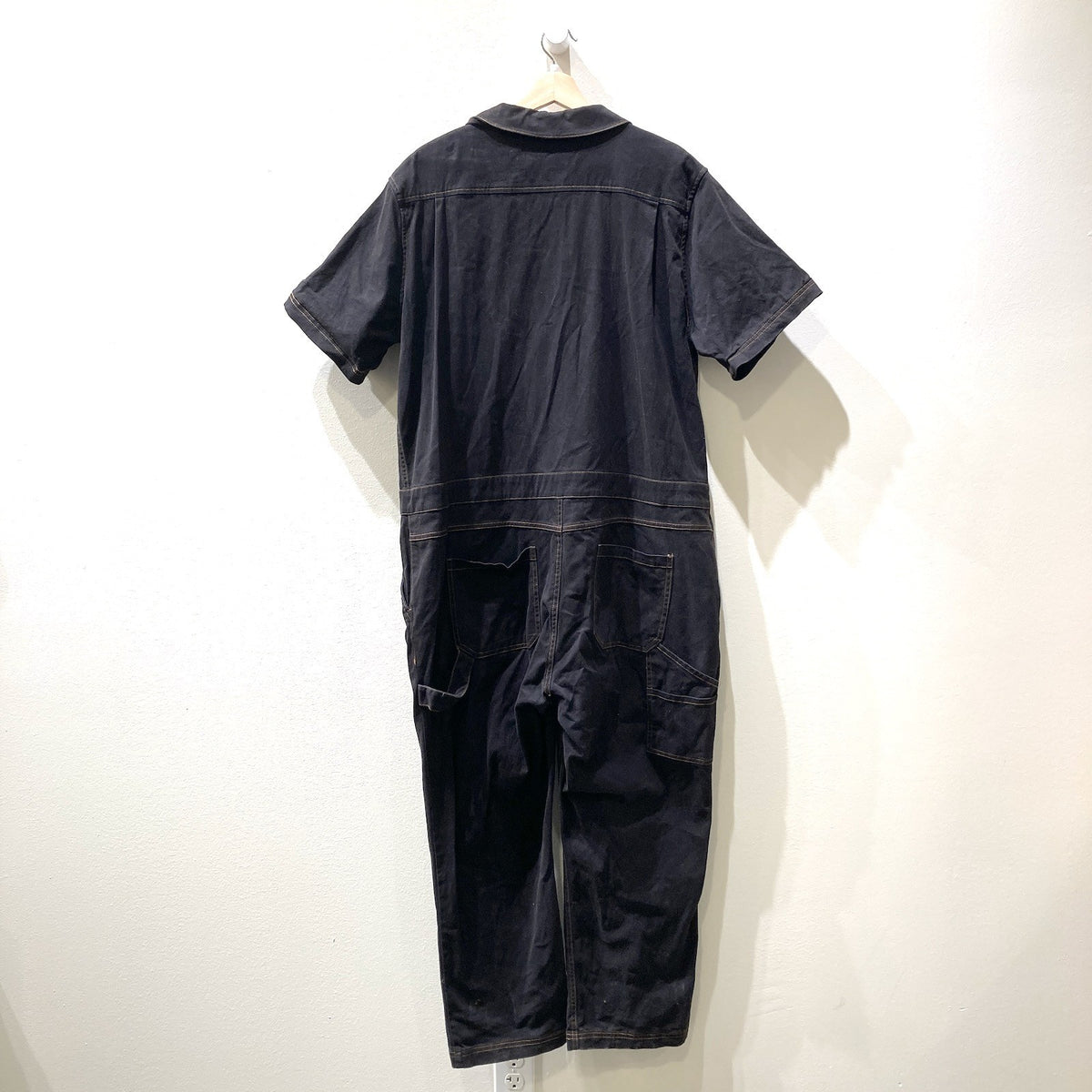 Wildfang Black Short Sleeve Essential Coverall Jumpsuit - Size XXL - 0530JF
