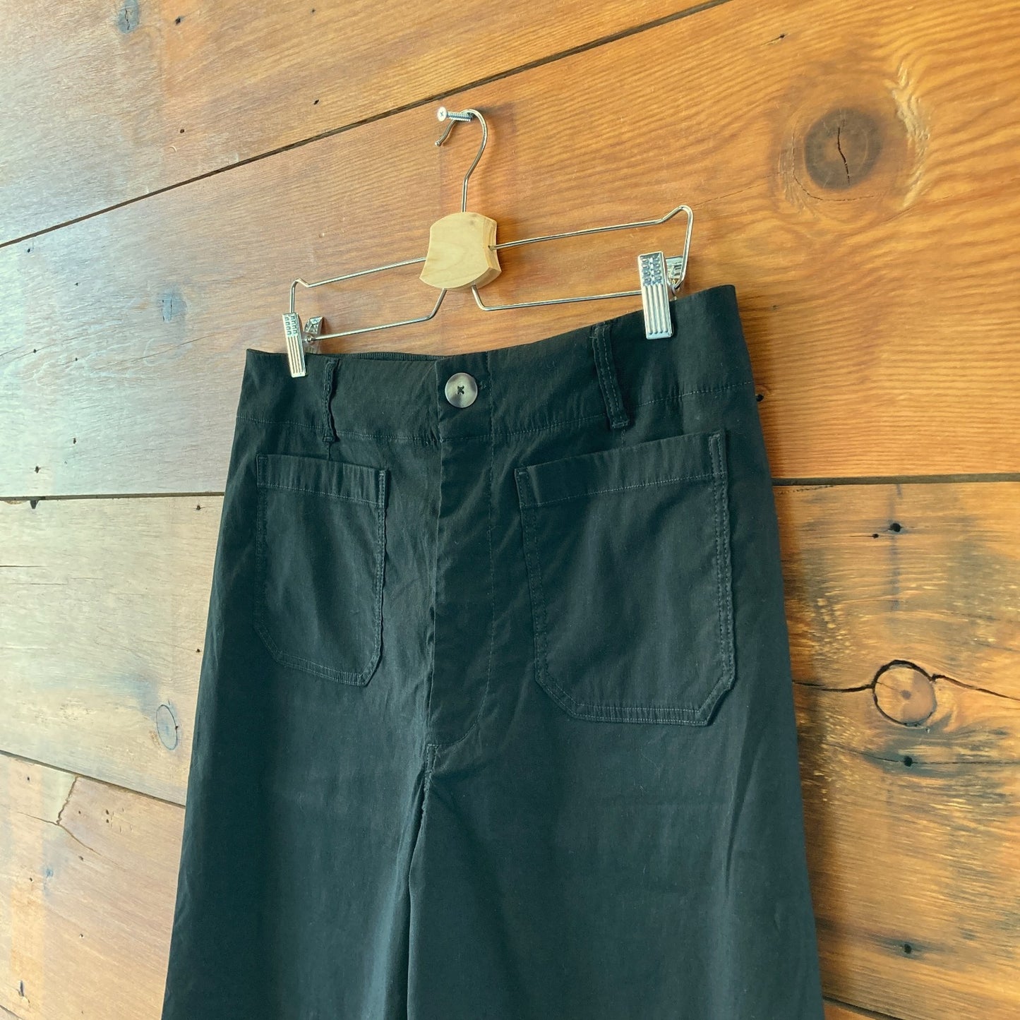 Maeve Anthropologie Black Colette Patch Pocket Pants - Size 34 - 0419JP