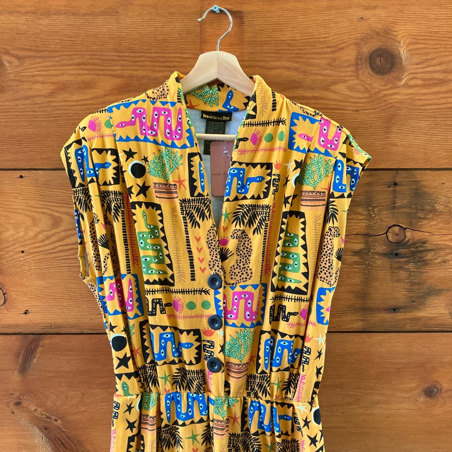 Nooworks Yellow Desert Disaster Sleeveless Knit Magic Jumpsuit - Sz 2X - 0430RM