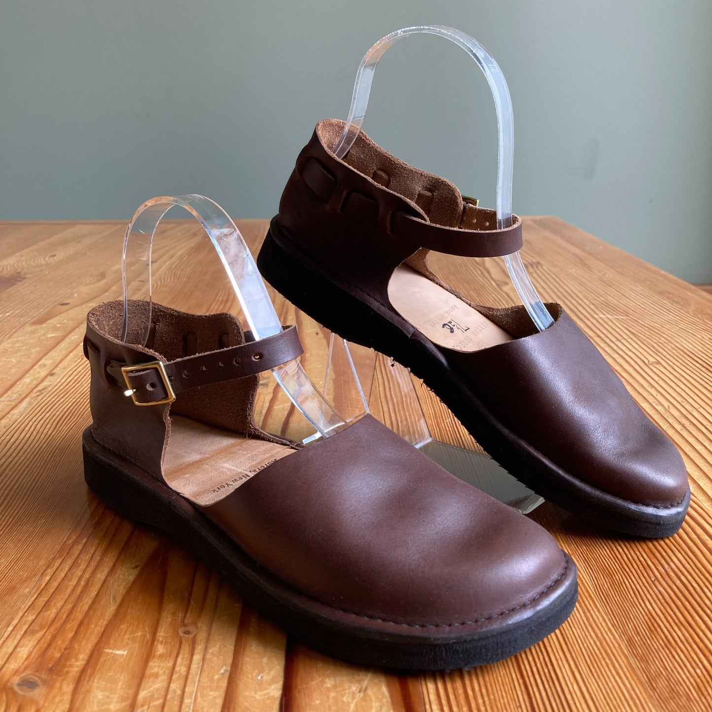 Aurora Brown NEW $172 Closed Toe Mary Jane Shoes w/ Box - 0718MS