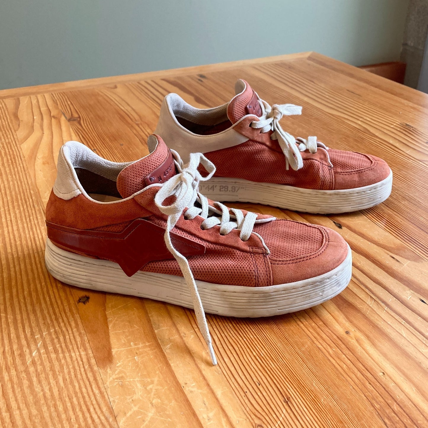 38 / 7.5 - 8 - A.S. 98 Rust Orange Alphie Sneakers Womens Shoes 4427SC