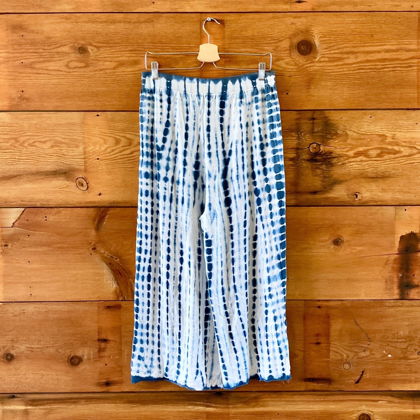 Johnny Was CALME Blue Tie Dye Top & Pants Lounge Set - Size L - 1103ES
