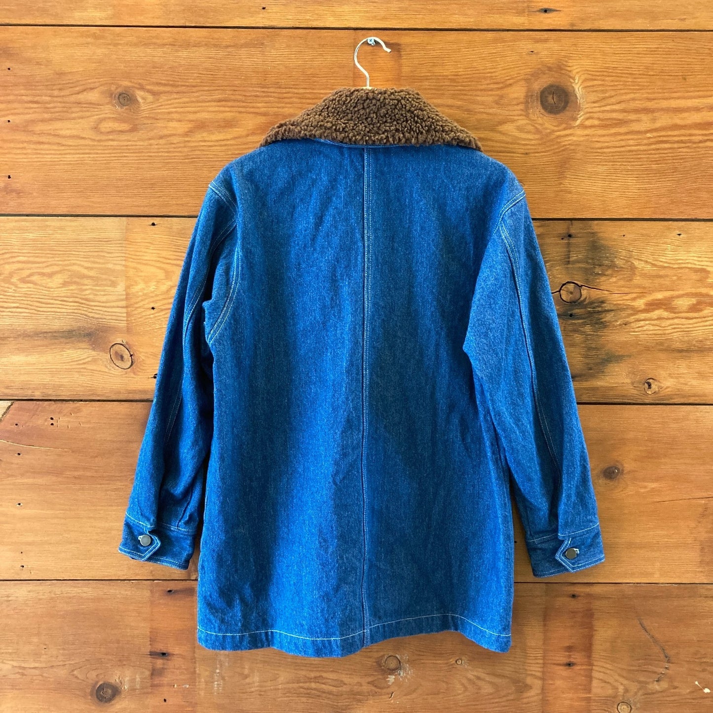 Jem! Made in Los Angeles Denim Chore Coat w/ Shearling Collar - Size S - 0312IG