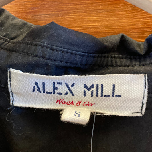 Alex Mill Black Poplin Long Sleeve Button Front Shirt - Size S - 1010RC