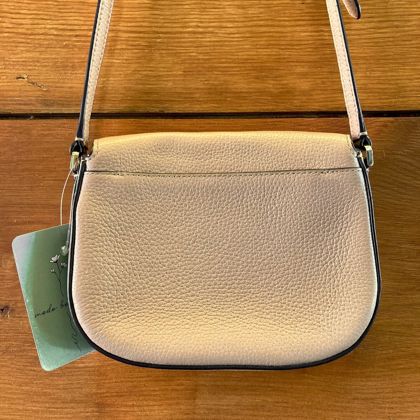 Kate Spade Warn Beige Pebbled Leather Leila Mini Flap Crossbody Bag - 0831HF
