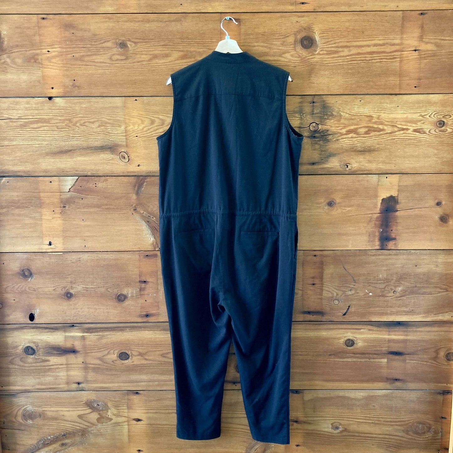 Wildfang Sleeveless Black Drawstring Empower Jumpsuit - Size XL - 1019HV