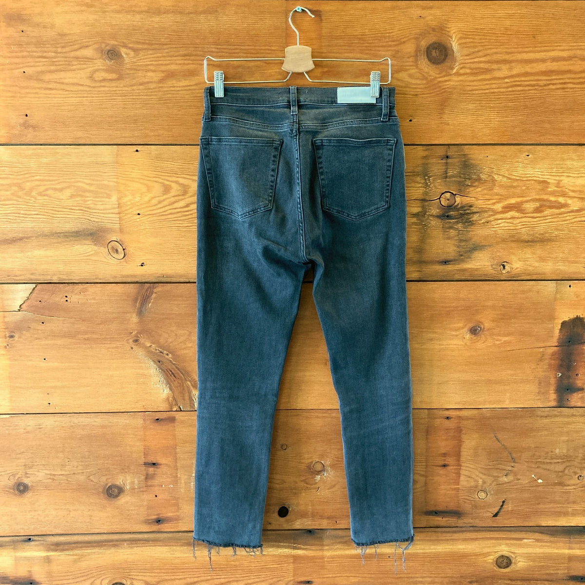 Re/Done Black Slim Stretch High Rise 196-3WHRAC Jeans - Size 29 - 0204MP