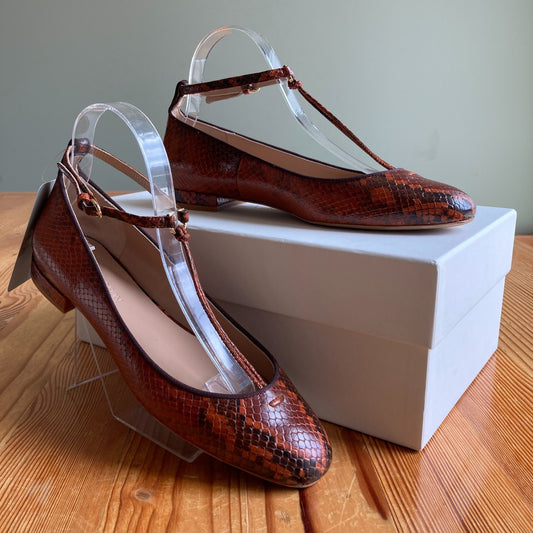 Ulla Johnson $625 Louise Mary Jane Shoes - Sz 38.5 / 8 US - NEW w/ Box - 0830KJ