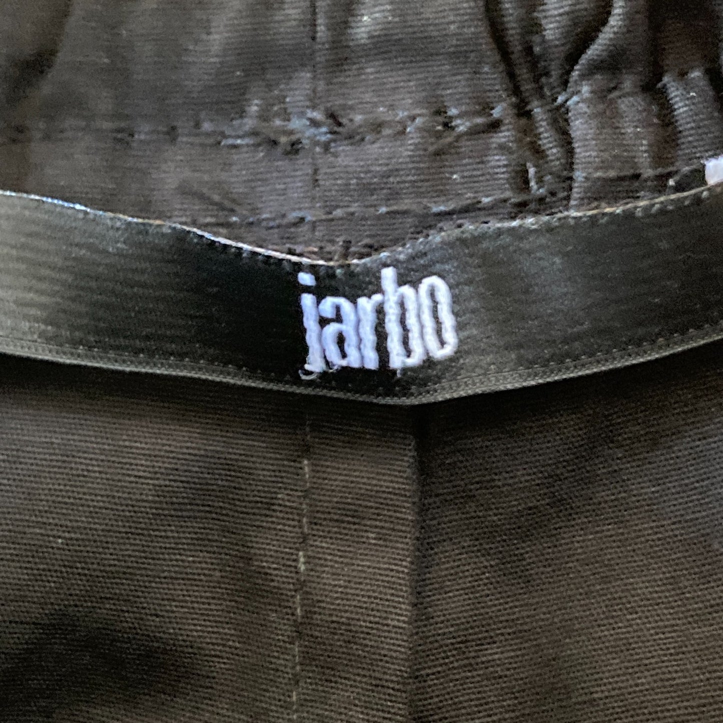 Jarbo Black Pierietta NEW Wide Leg Cotton Pants - Size L / XL - 4427SC