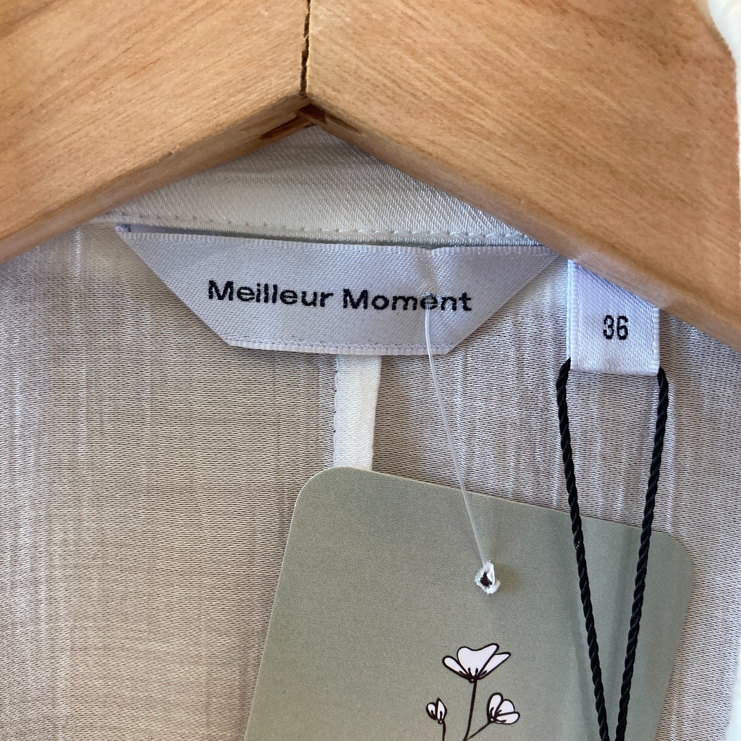 Meilleur Moment NEW White Textured Blazer Jacket - Size 36 / S - 0421SM