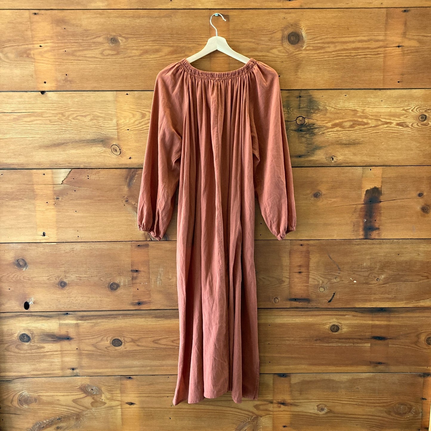 Mikoh Rust Red Long Sleeve Lagenlook Aniwa Maxi Dress - Size 2 / M  - 0422SJ