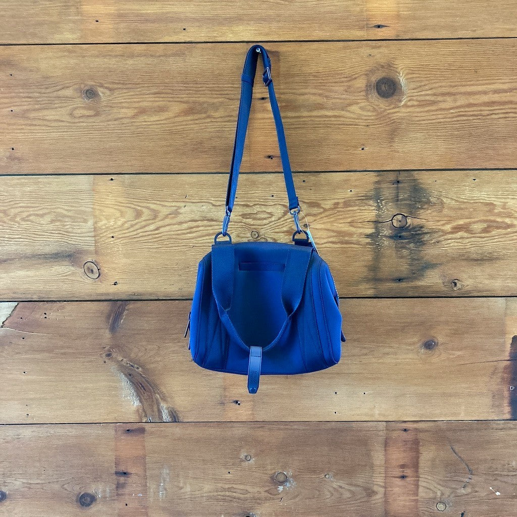 Dagne Dover Navy Blue London Carryall Zip Top Small Travel Bag  - 0426CR
