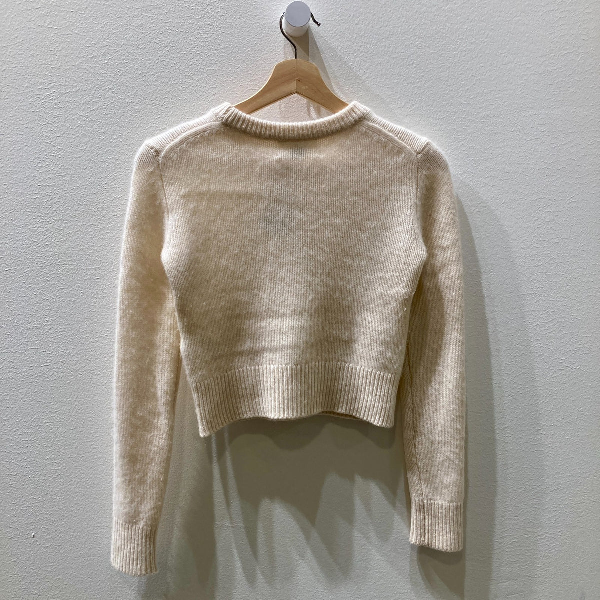 Wilfred Aritzia White Pullover Luxe Cashmere Lavish Sweater - Size 2XS - 0907SF