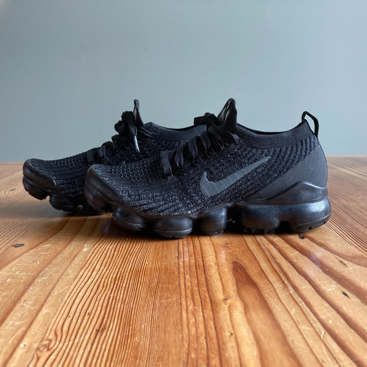 7 - Nike Black Air Vapormax Flyknit 3 Triple AJ6910-002 Sneakers Shoes 1122KP