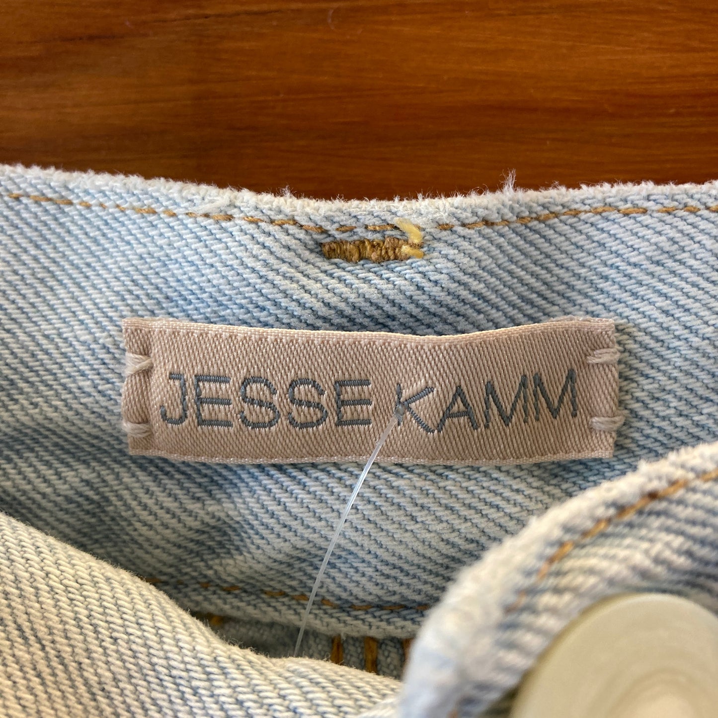 Jesse Kamm $425 Light Wash High Waist Button Fly 225 Cowboy Jeans - Sz 6- 0611AJ