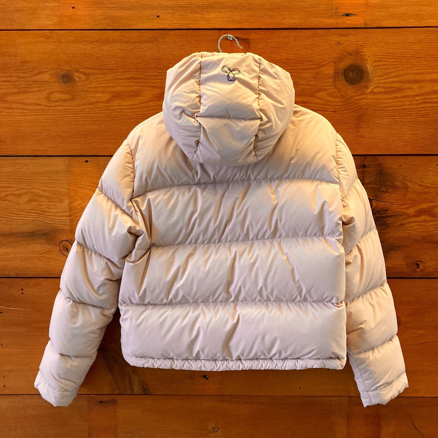 XS - TNA Aritzia Tan Super Puff Shorty 700 Down Hooded Puffer Jacket 0518AF