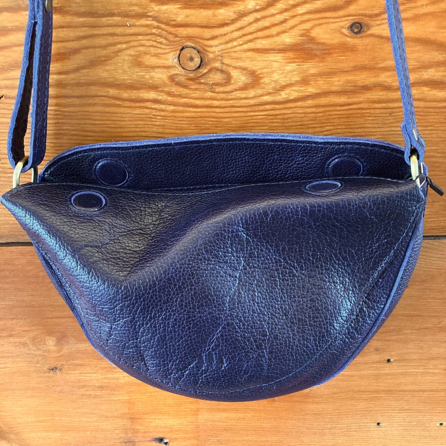 Portland Leather Goods Blue Koala Sling Crossbody Purse - NEW - 0612SM