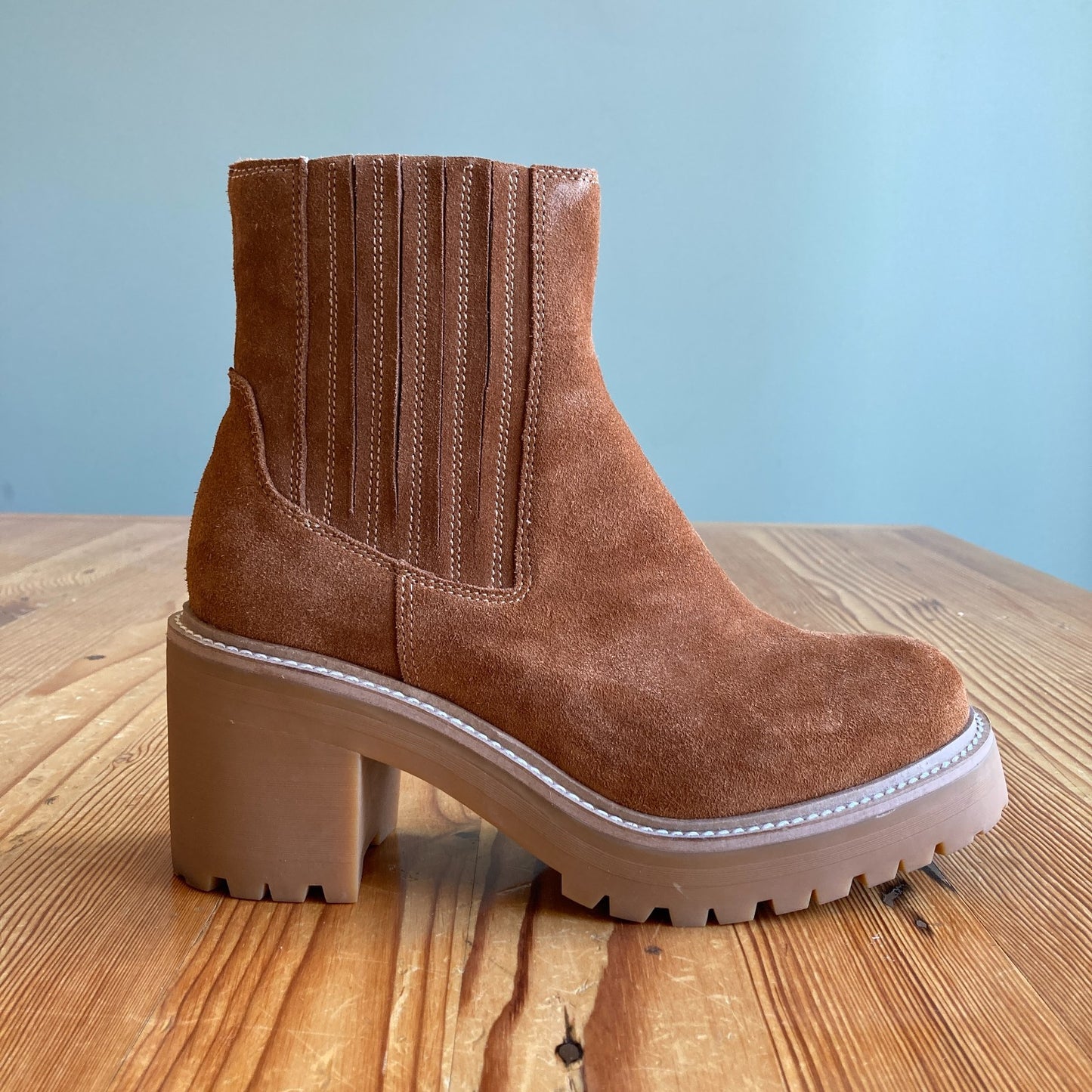 Jeffrey Campbell Tan Suede Tuckee Boots NEW w/ Box - Size 11 - 0324KG